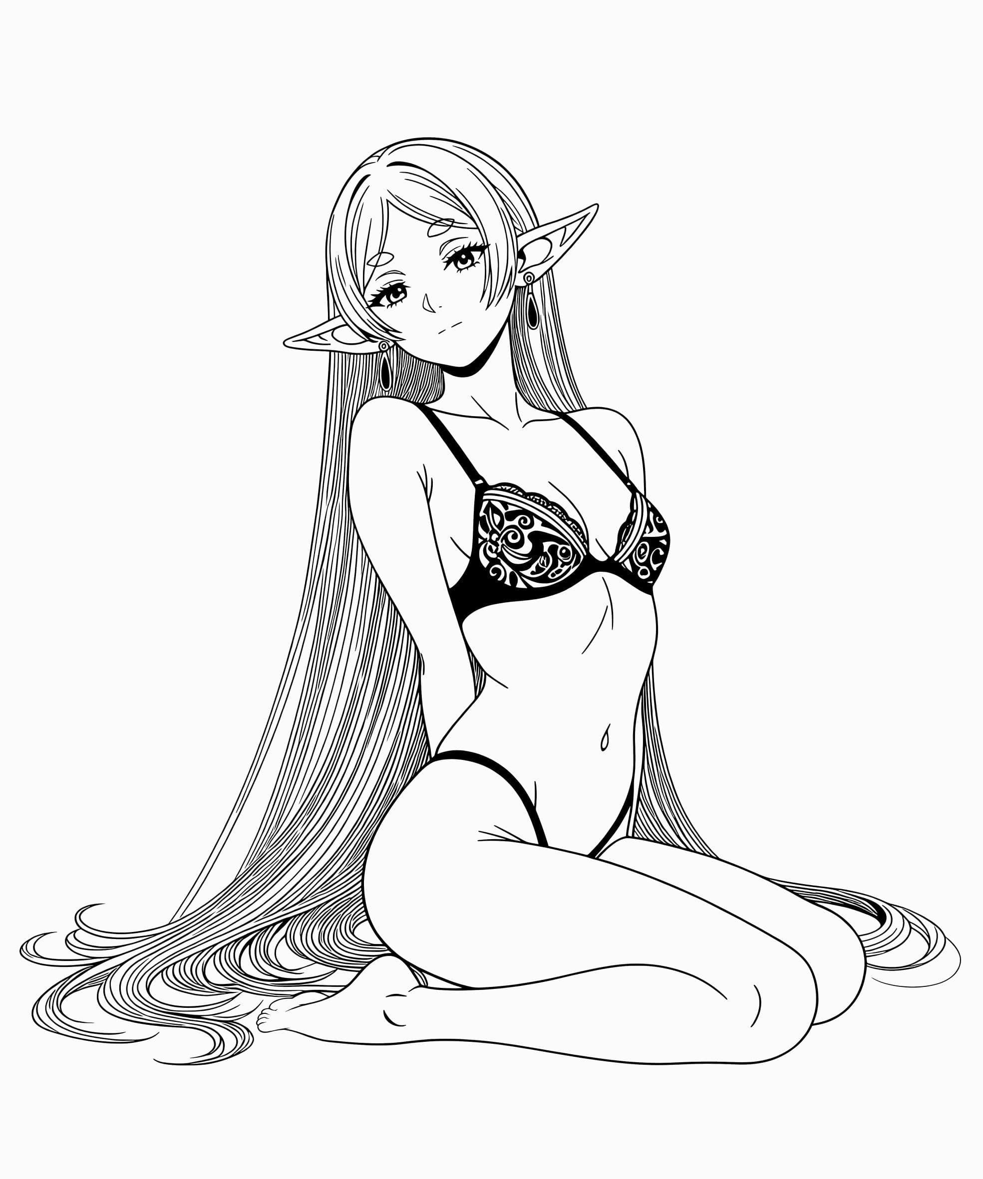 Frieren — line art