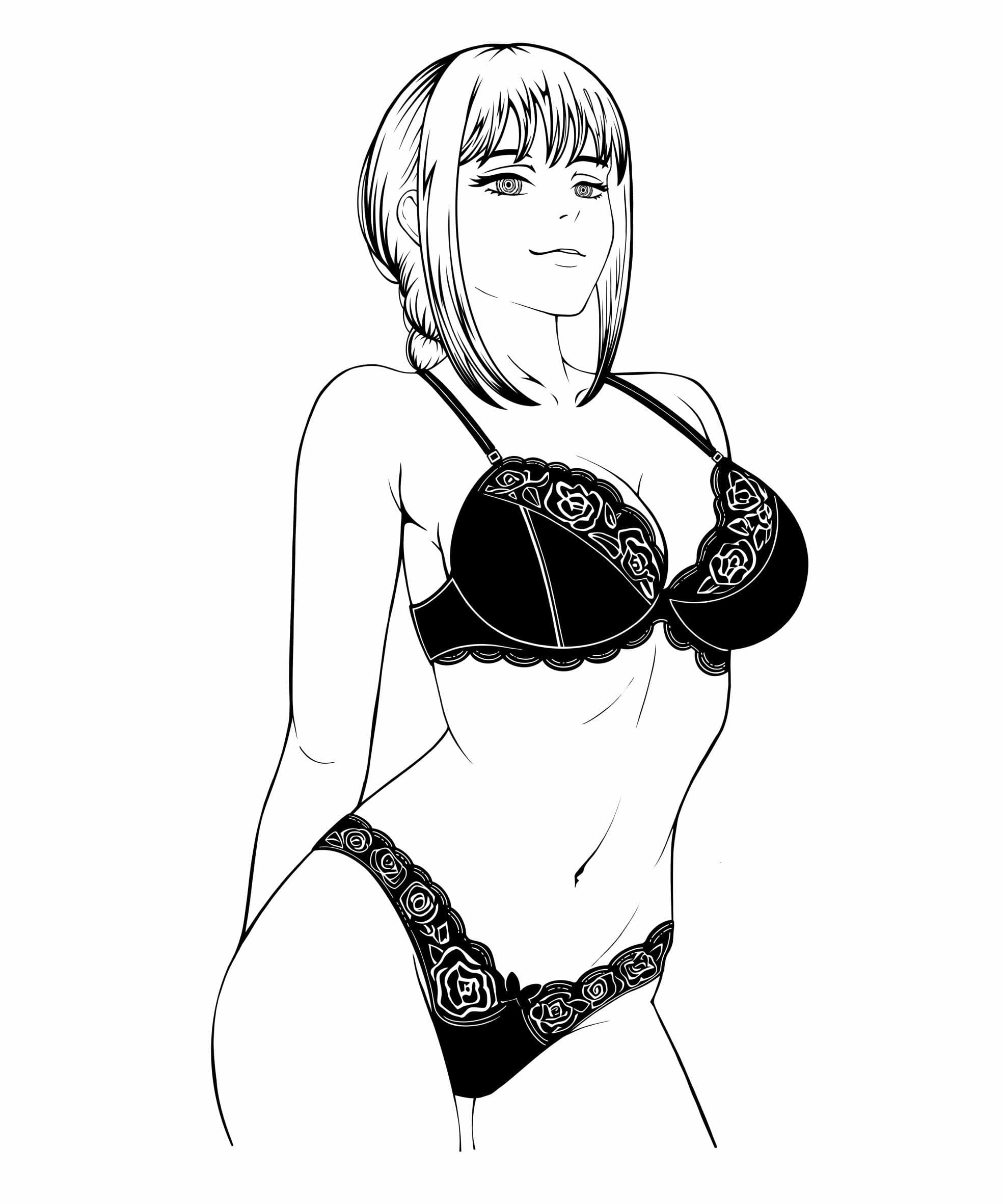 Makima — line art